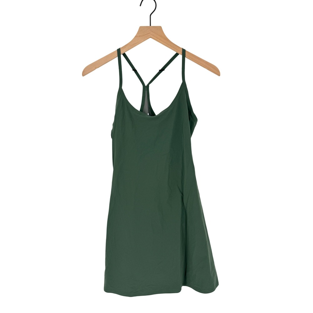 Outdoor Voices The Exercise Dress Green Small Mini Racerback Active Athleisure